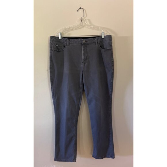 DKNY Mens 38 X 30 Stanton Slim Fit Dark Gray Grey Jeans Pants Belt Loops Pockets - Picture 1 of 6